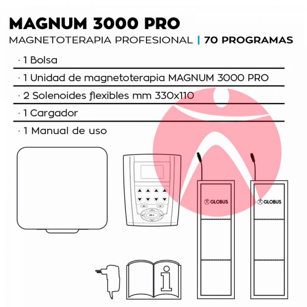 Dotación Magnetoterapia Globus Magnum 3000 Pro