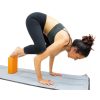 ejercicio bloque de yoga naranja akrafit