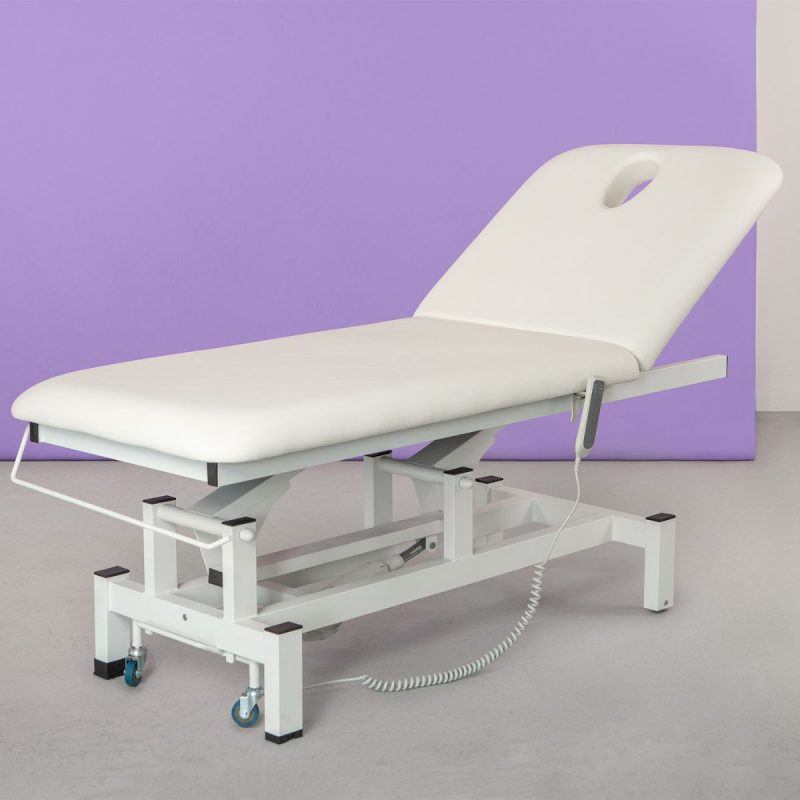 Camilla Eléctrica 2 Cuerpos Vital Weelko Blanco con agujero facial